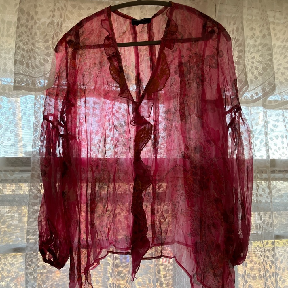 Sheer boho top coverup Vanita Rosa